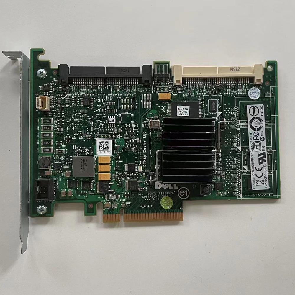 Sử dụng cho PowerEdge R410 T310 máy chủ perc 6I SAS PCIe Đột kích Thẻ điều khiển 0t774h
