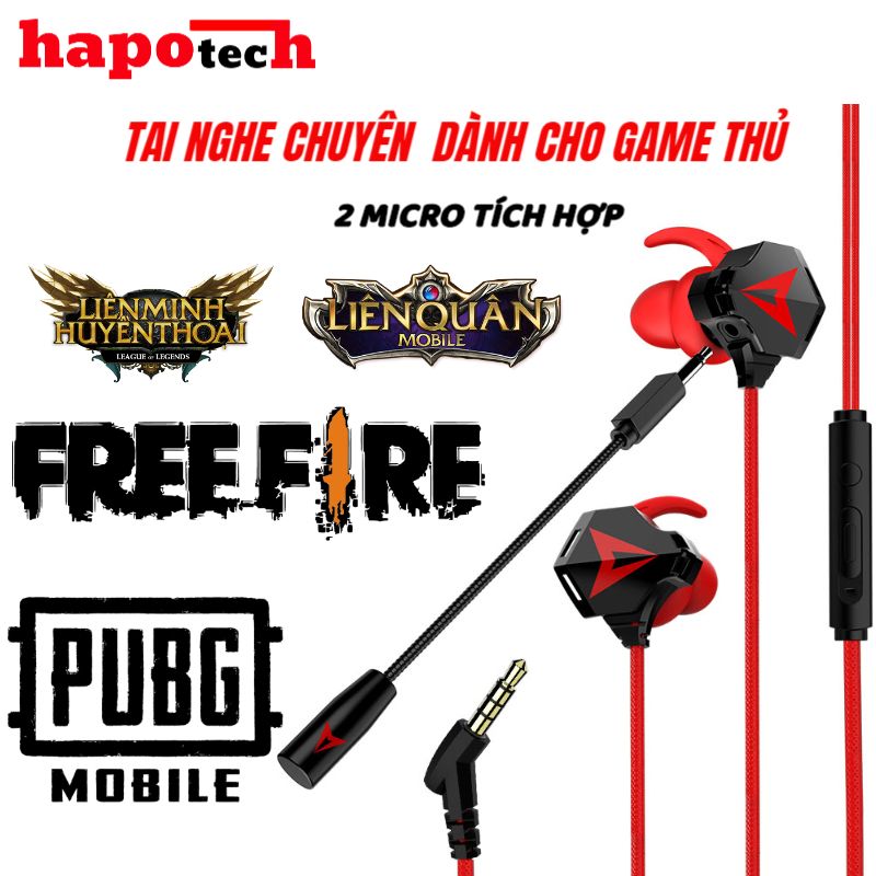 Tai nghe gaming có mic SENDEM S2 cho điện thoại dùng cho game thủ chơi game mobile PC laptop thuộc dòng tai nghe gaming có dây chuyên dụng cho game Pubg Moblie, Liên Quân, LMHT tai nghe gaming giá rẻ đến cao cấp, tai nghe có mic,hapotech