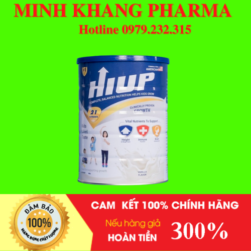 [Chính Hãng] Sữa Bột HIUP Công Thức Hoa Kỳ Hộp 650g, Sữa Tăng CHiều Cao Cho Trẻ Từ 2 - 15 Tuổi, Bổ Sung DHA, Vitamin D3 K2 Cho Bé Hàng Chính Hãng - Minh Khang Pharma 1