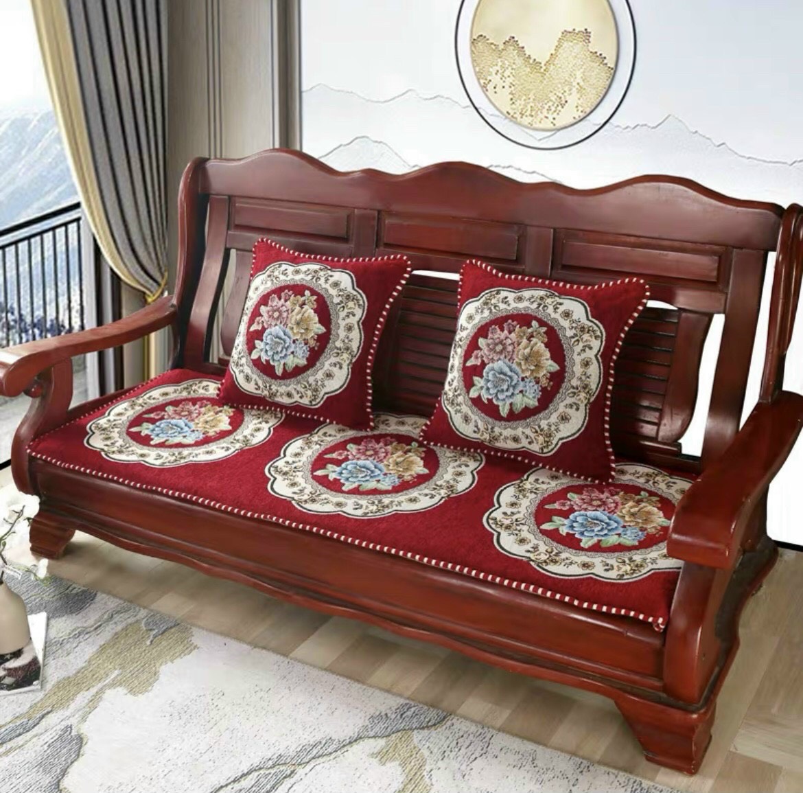 Thảm ghế sofa, thảm ghế hoàng gia, thảm ghế gỗ mẫu mới nhất 2021