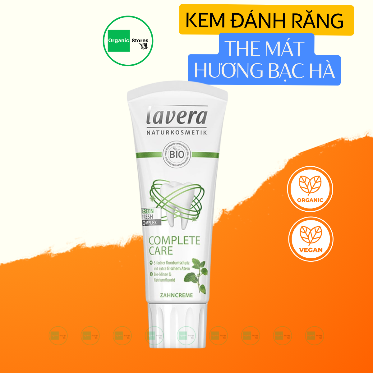 Kem đánh răng hữu cơ vị hương bạc hà 75ml - Lavera
