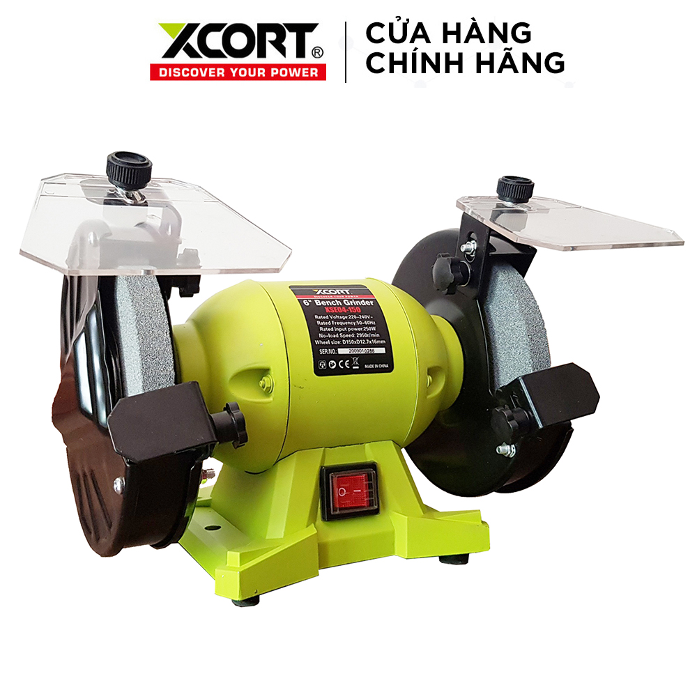 Máy mài 2 đá - máy mài đá tặng kèm đá 250w xcort