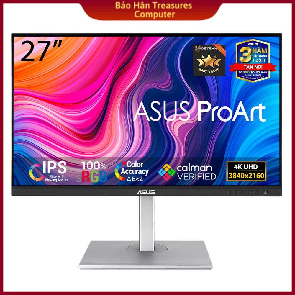 [Trả góp 0%]Màn hình ASUS ProArt PA279CV 27″ IPS 4K UHD 60Hz - Hàng Chính Hãng