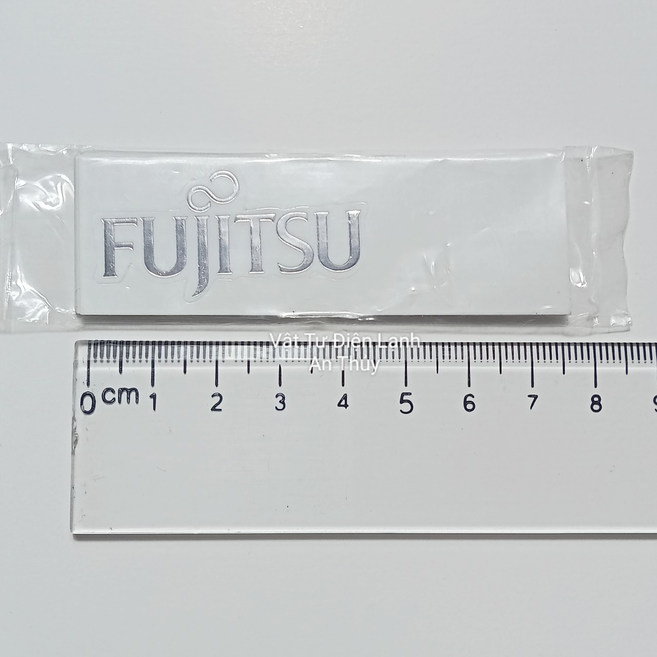 Combo 10 tem dán mặt máy lạnh fujitsu chữ bạc