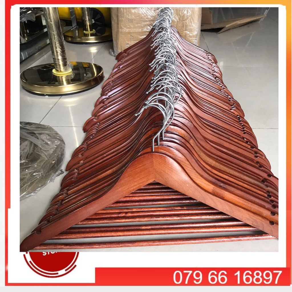 Móc áo gỗ nâu 1.2cm