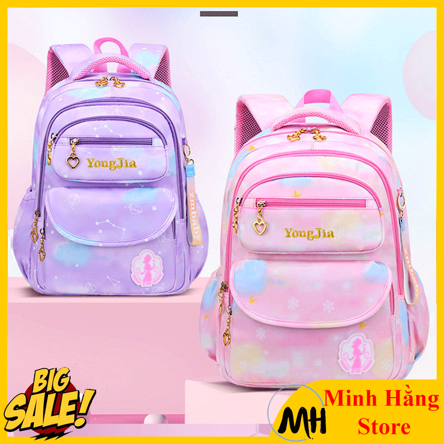 [HOTTREND- LỚP 3-9] Balo đi học cho bé gái cấp 1,2 , cặp sách siêu chất cho học sinh tiểu học, trung học chống thấm nước nhiều ngăn tiện dụng, dáng đẹp cao cấp