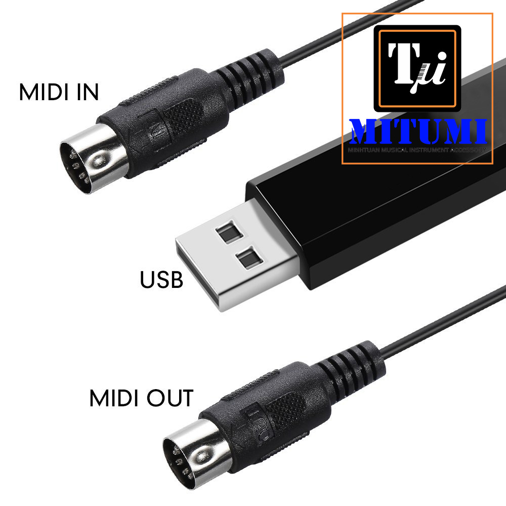 Dây MIDI USB kết nối đàn Piano và dùng để làm nhạc và bắn tiếng đàn ROLAND XP30 XP80