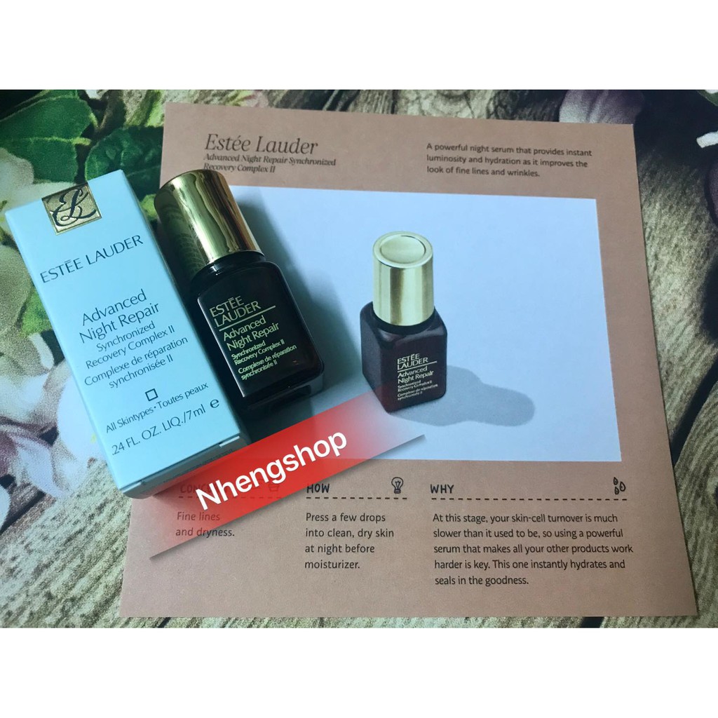 [Minisize 7ml] Serum tái tạo da ban đêm Estee Lauder Anr, chất lượng sản phẩm đảm bảo an toàn đến sức khỏe và cam kết hàng đúng như mô tả