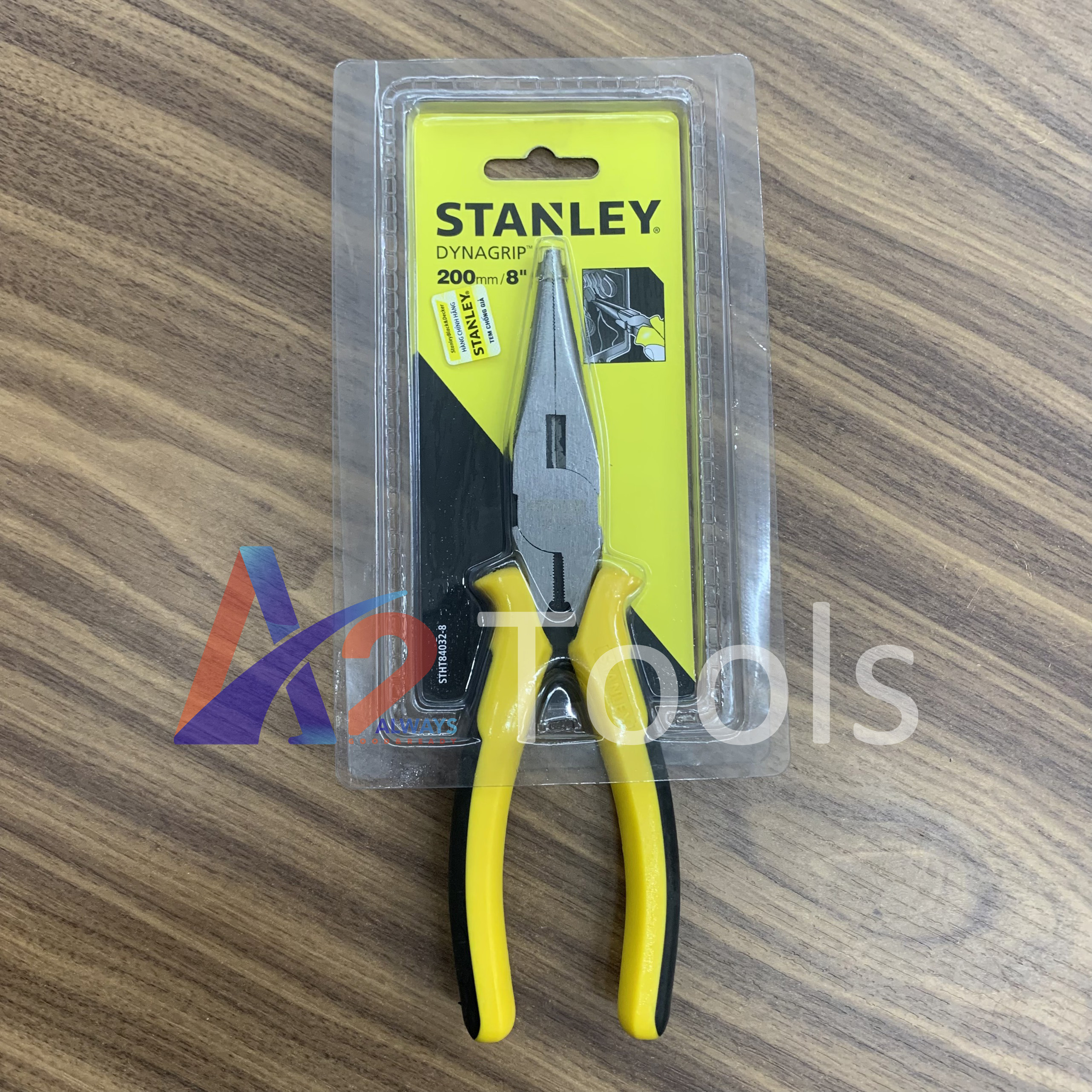 Kềm mỏ nhọn 8"/200mm stanley stht84032-8