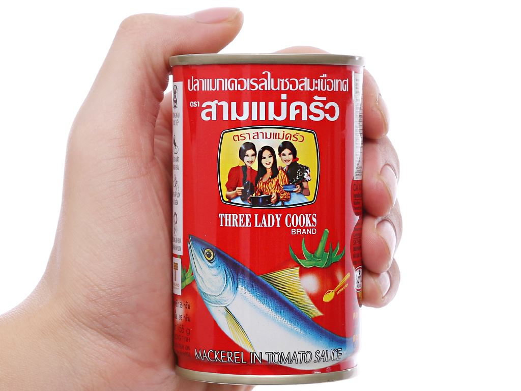 Cá hộp 3 cô gái 155g (có chỗ khui ) , thức ăn chế biến tiện lợi , nhanh gọn cho bữa cơm