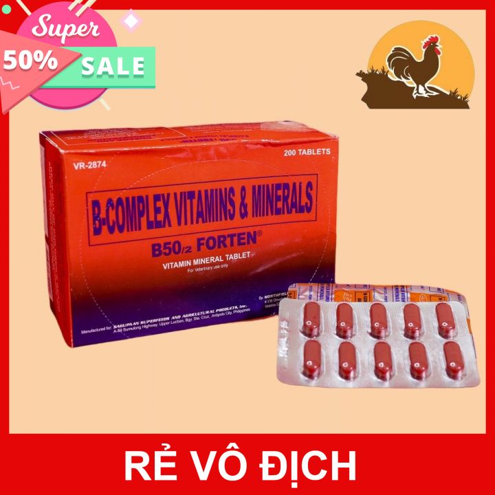 B50/2 forten tăng cơ, nở khung xương, tăng nước máu 10 viên