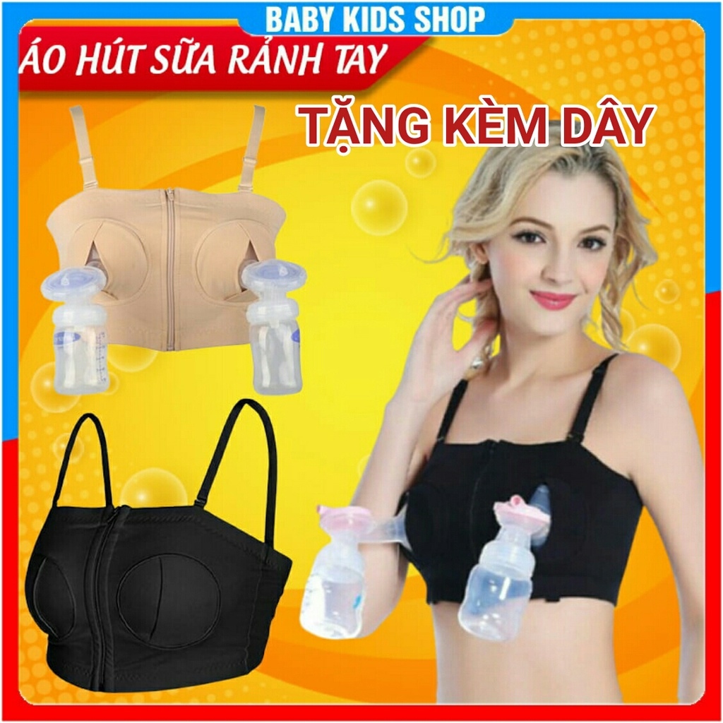 Áo hút sữa rảnh tay công nghệ Mỹ 💖FREESHIP💖 CÓ DÂY ĐEO 💖ôm chặt bầu ngực hút sữa dễ dàng chất vải xịn mịn