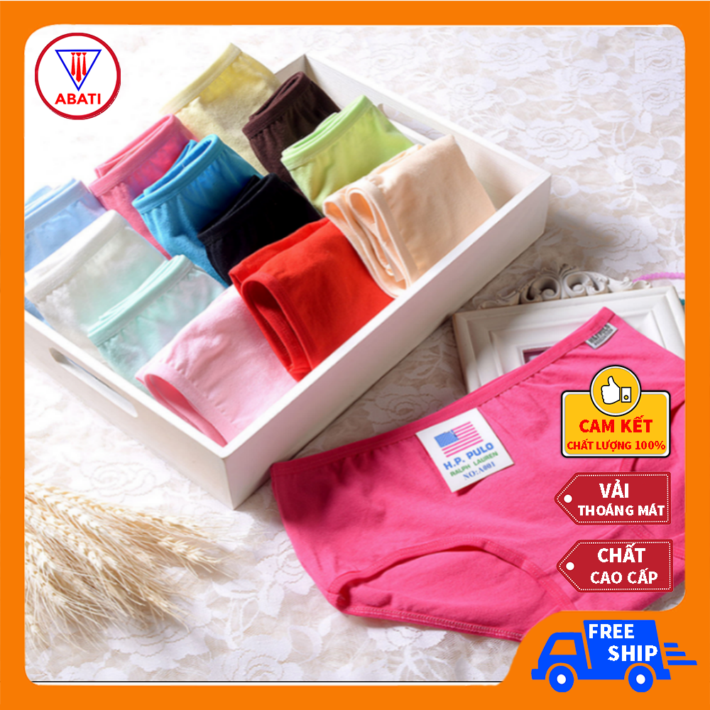 Combo 5 quần lót cao cấp chất cotton pulo - quần lót nữ - quần lót nữ rẻ đẹp - quần lót nữ thời trang - quần lót nữ - quần lót tam giác nữ - quần lót nhiều màu kingsport