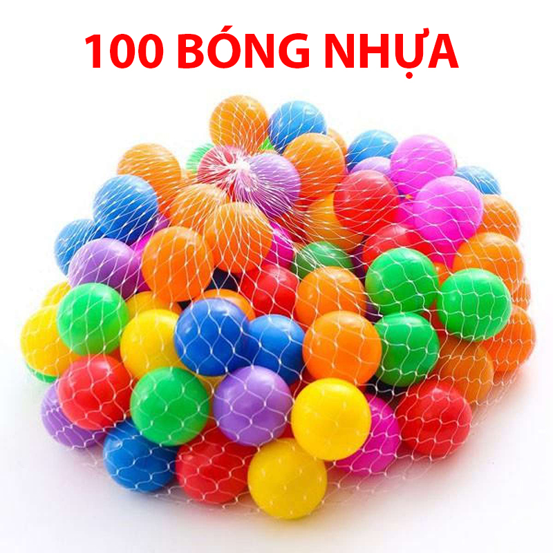 COMBO 100 quả bóng nhựa cho bé vui chơi - Bóng nhựa nhiều màu sác