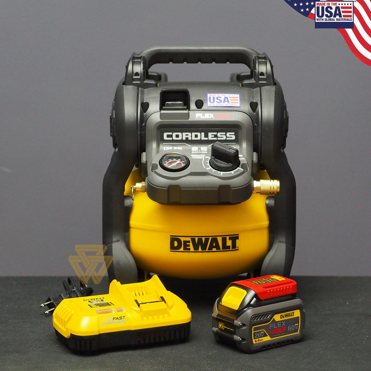 Bộ máy nén khí 0.4hp 9.5l dewalt dcc2560t1