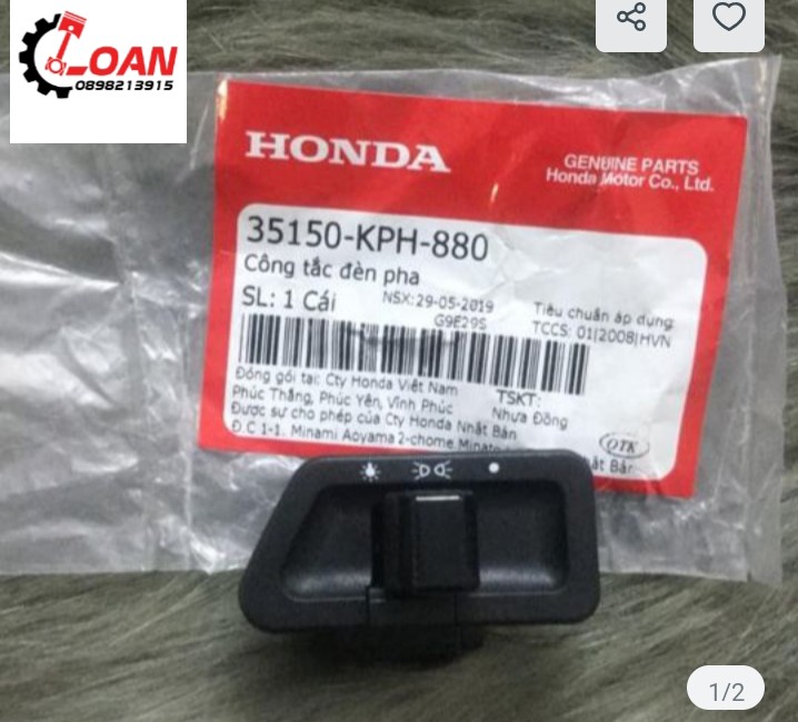 Freeship]công tắc đèn air blade 110 zin chính hãng honda _ shop phụ tùng honda