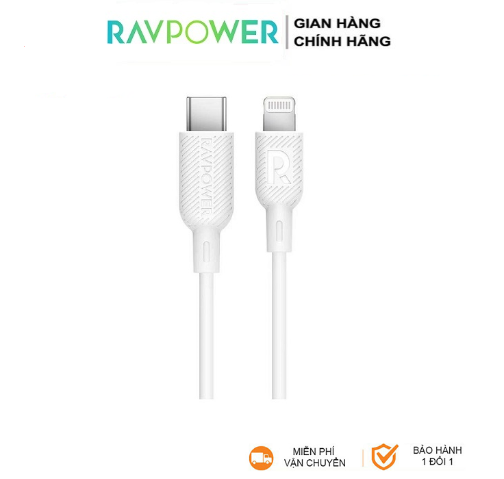 Cáp sạc type c - lightning ravpower cb054