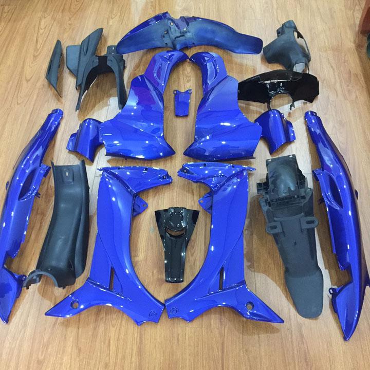 [TẶNG TEM] Bộ dàn áo xe Jupiter V phanh CƠ, nhựa ABS nguyên sinh cao cấp màu XANH DƯƠNG - có KÈM MIỄN PHÍ BỘ TEM sịn., chuyên linh kiện xe máy giá rẻ