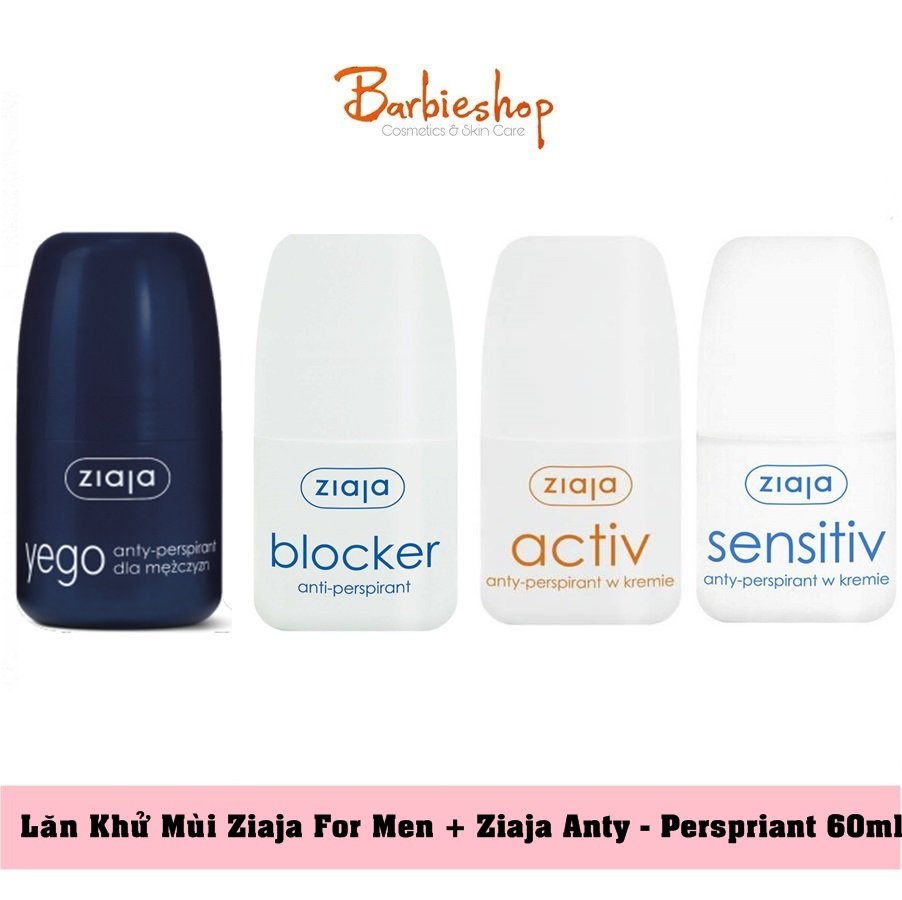 Lăn Khử Mùi Ziaja Yego Sport + Ziaja Anti Perspirant 60ml