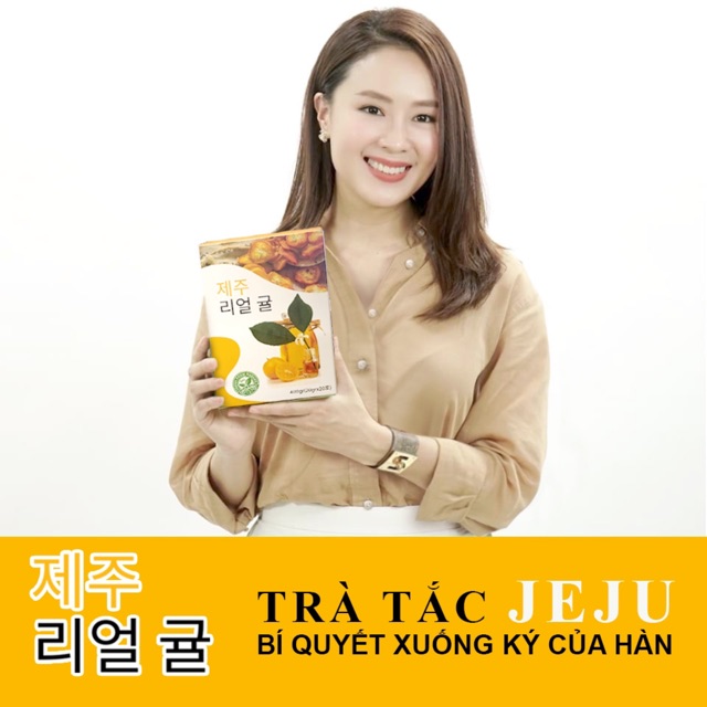 Trà Tắc Giảm cân thanh lọc đẹp da jeju han quoc - hộp 20 gói