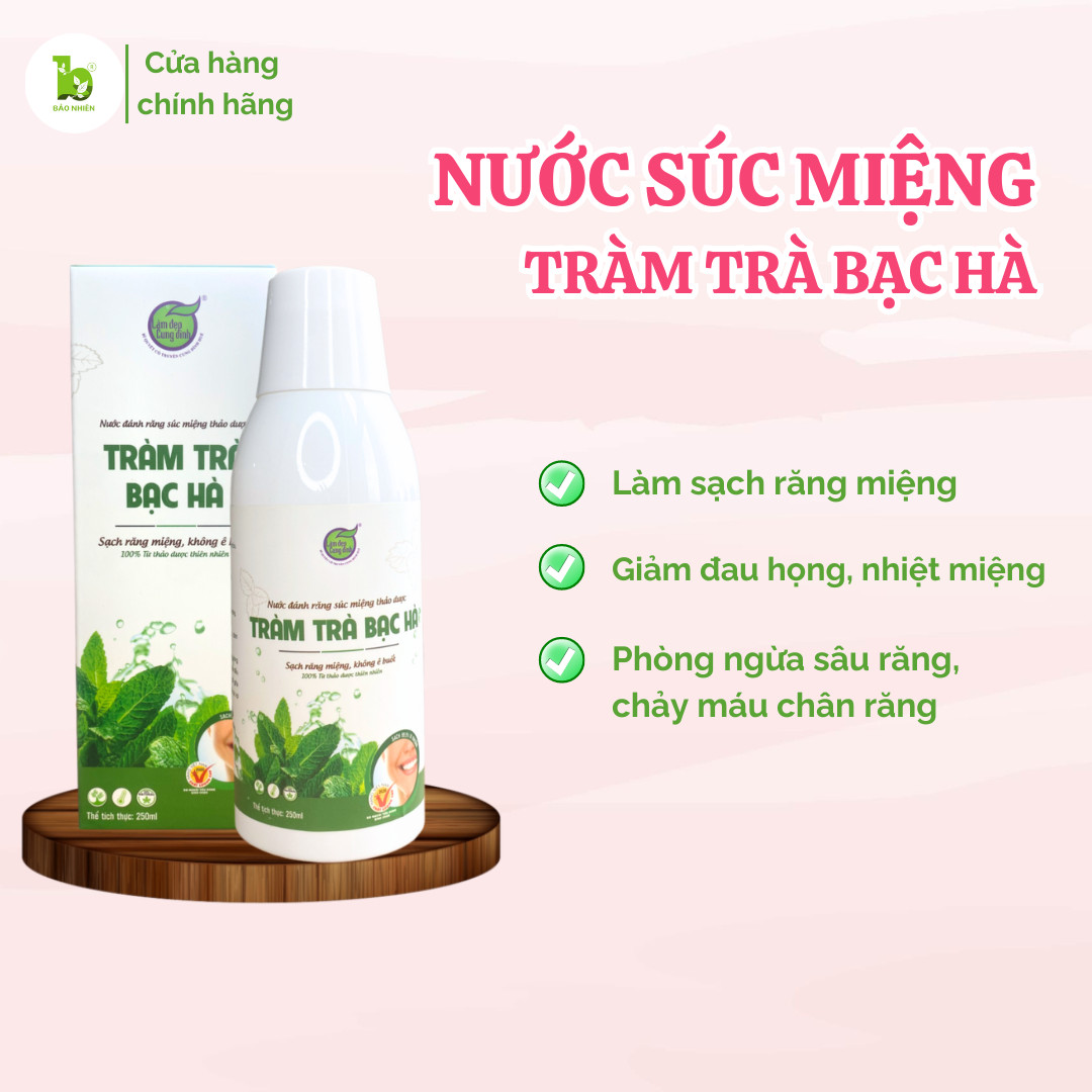 Nước súc miệng Tràm trà bạc hà