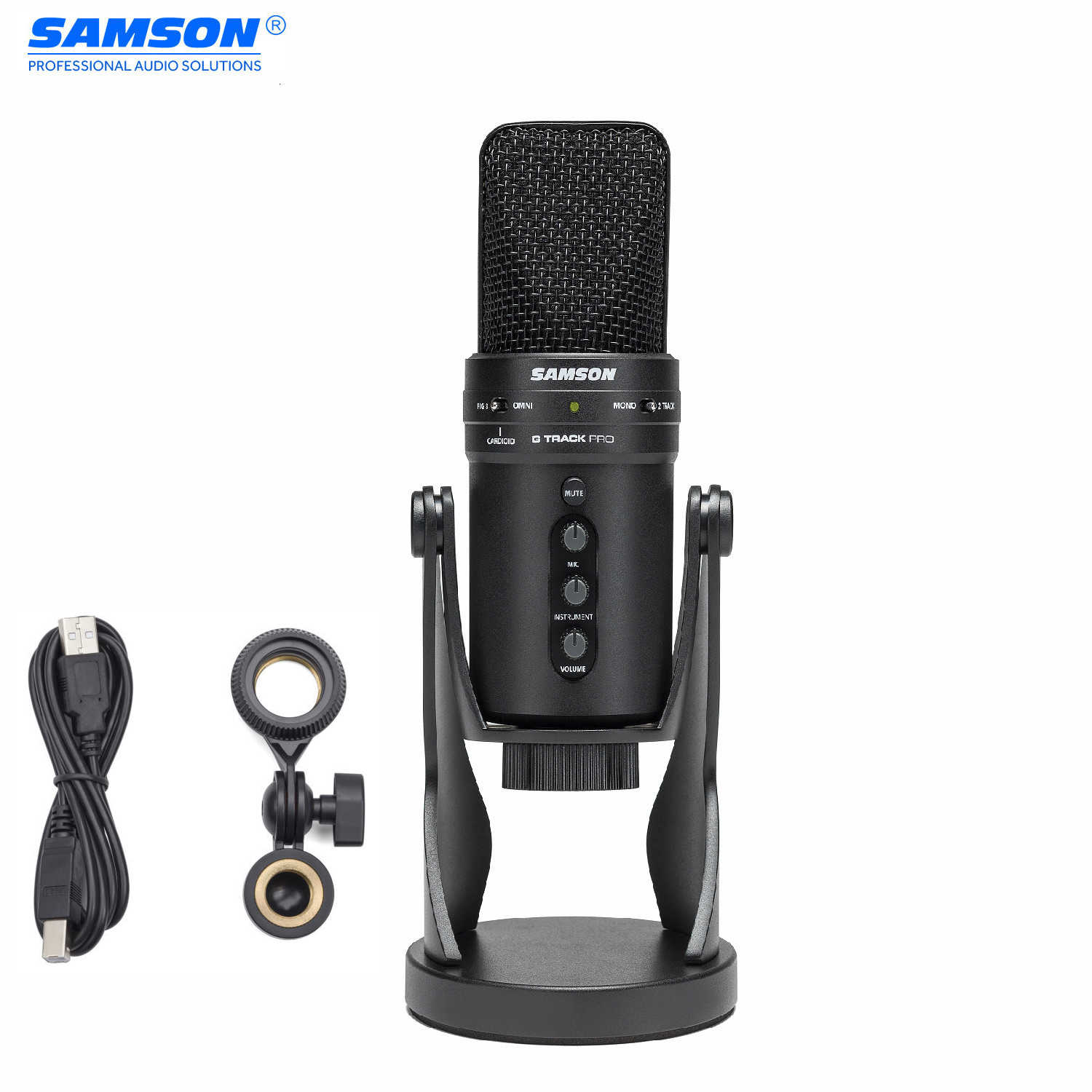 Micro USB thu âm chuyên nghiệp cho Youtuber, Streamer, Podcast | Samson G-Track Pro