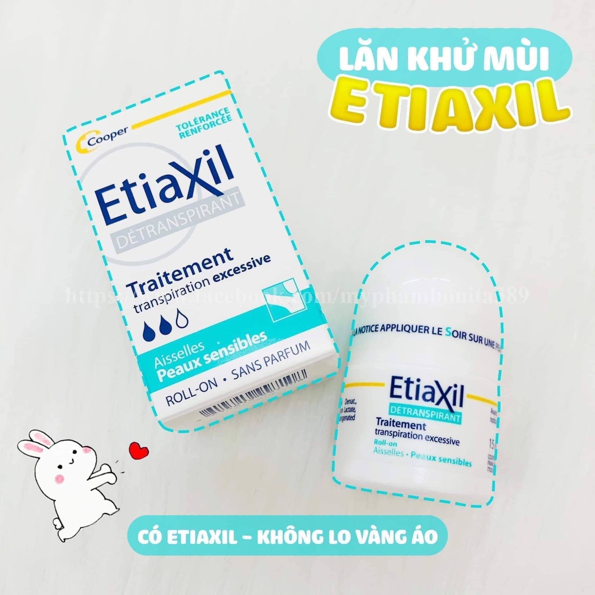 Xả kho Cắt Lỗ - Lăn Khử Mùi Ngăn Hiệu Quả Hôi Và Viêm Vùng Da Dưới Nách Etiaxil 15ml Cho Da Nhạy Cảm