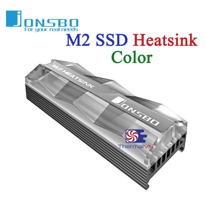 Tản nhiệt ssd m2 jonsbo rgb - tự chuyển màu, giảm nhiệt hiệu quả