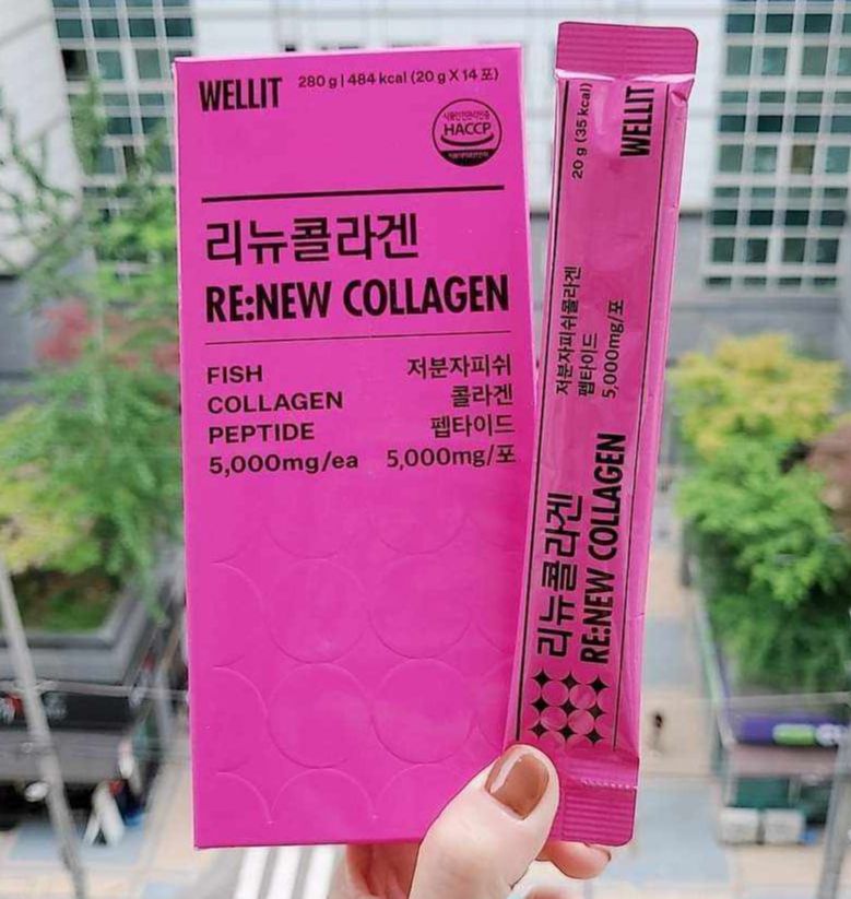 Wellit re:new collagen 5000mg 20g x14 gói - giao 24h