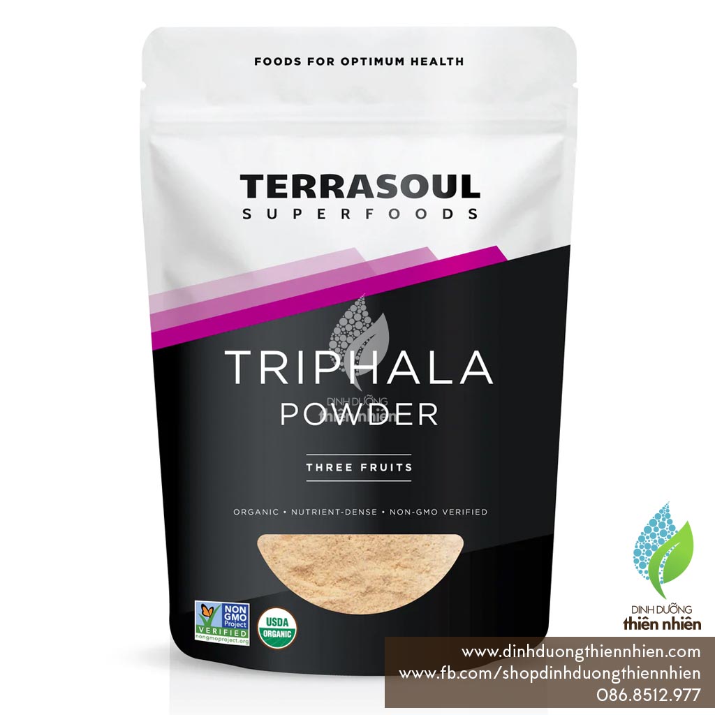 Bột Triphala Hữu Cơ Terrasoul Superfoods Organic Triphala Powder, 454g