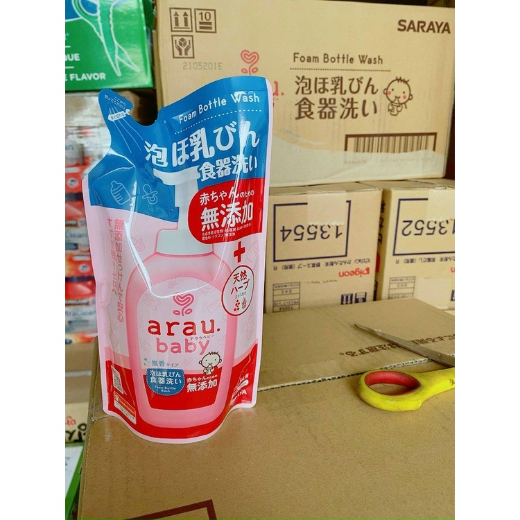 Nước rửa bình sữa arau baby cho bé loại 500ml nhật bản