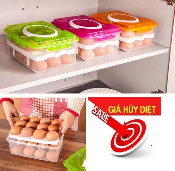 khay trứng, bán khay đựng trứng, bán vỉ trứng bằng nhựaHộp đựng trứng 24 quả 2 tầng có thiết kế nhỏ gọn, dễ dàng và thiết yếu chống vỡ hỏng, sản phẩm được các bà mẹ tin dùng