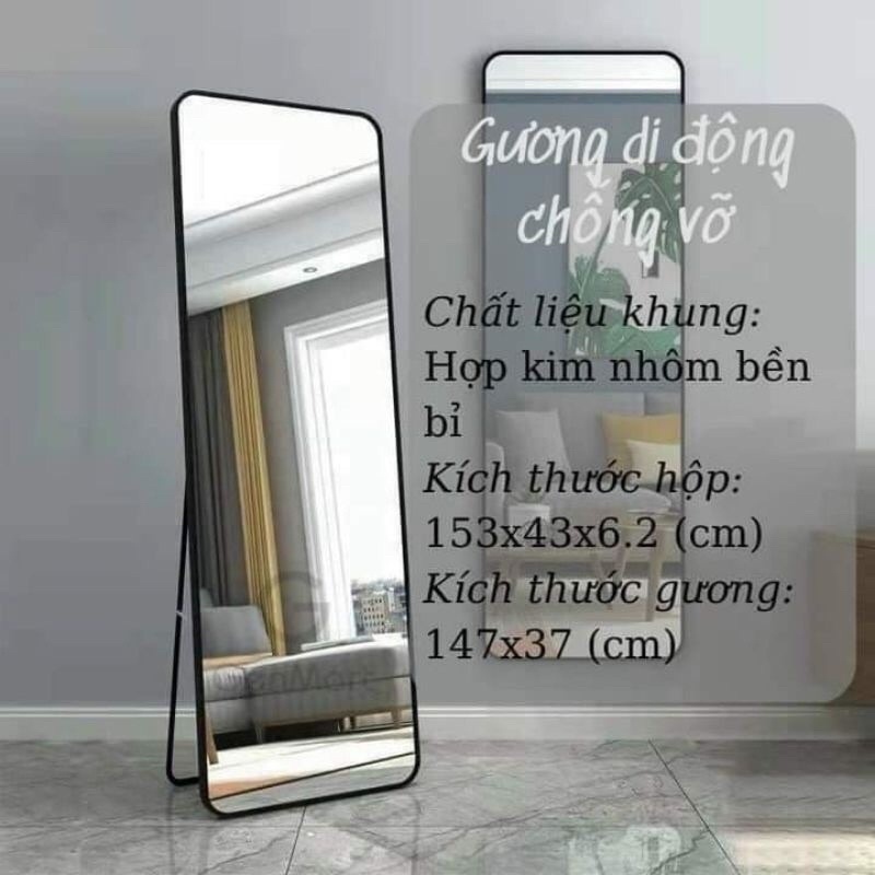 Gương di động , gương soi toàn thân siêu nét,hàng loại 1 có cường lực