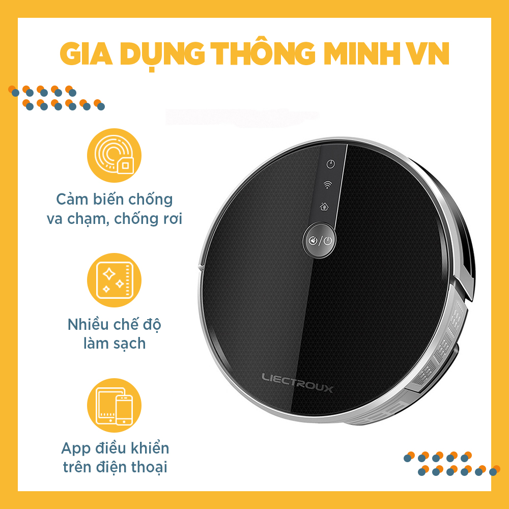 Robot hút bụi, lau nhà thông minh Liectroux C30B - Hàng chính hãng 100% Nguyên tem VOID niêm phong nhà máy
