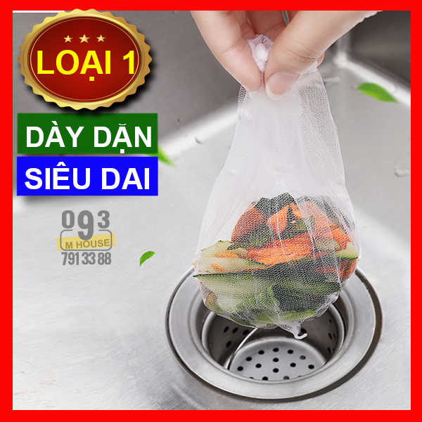 Túi Lọc Rác Bồn Rửa Chén Túi Lưới Lọc Rác Túi rác Chặn Rác Thoát Nước.