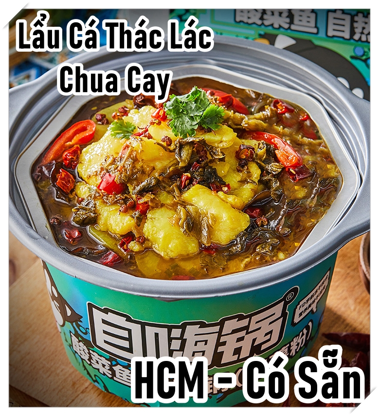 Lẩu tự sôi trùng khánh - lẩu cá thác lác chua cay vừa - có sẵn hcm