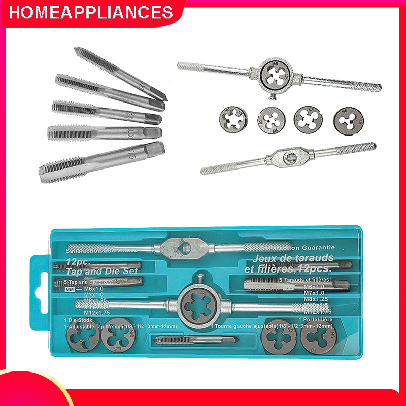 Bộ tạo ren 12 20 40 chi tiết bộ taro hợp kim siêu cứng