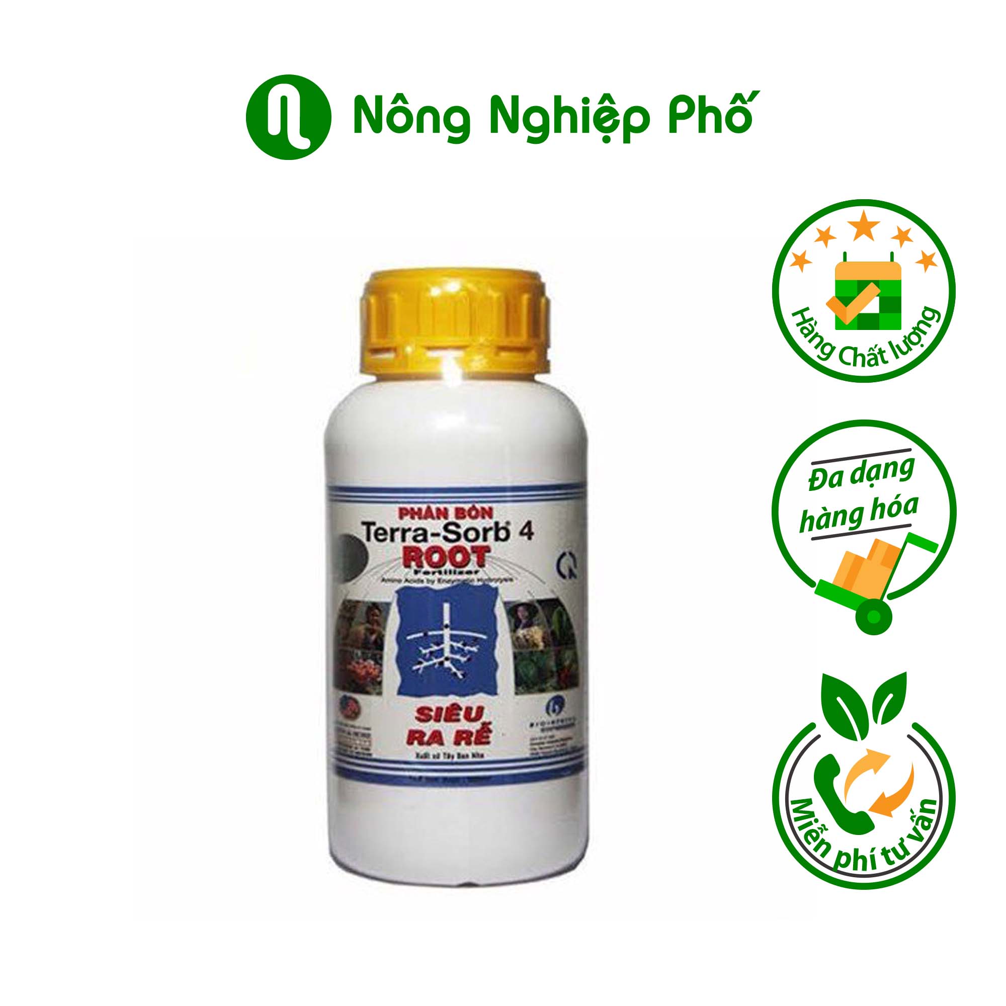 Phân bón lá kích thích ra rễ Terra Sorb Root - Chai 100ml - Nông Nghiệp Phố