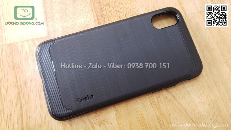 Ốp lưng iphone x ringke onyx vân kim loại