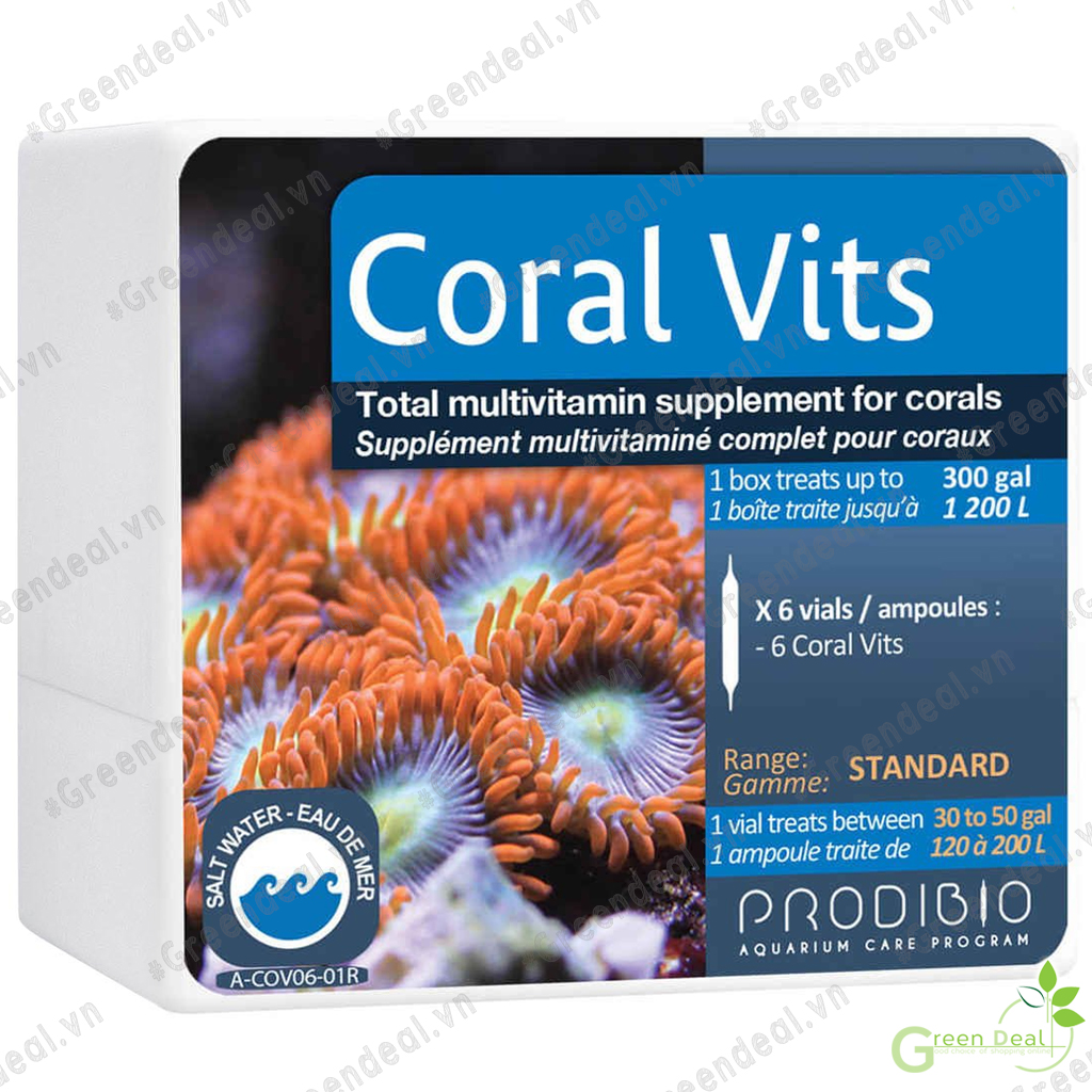 Prodibio - coral vits | bổ sung vitamin cho hồ san hô cá biển