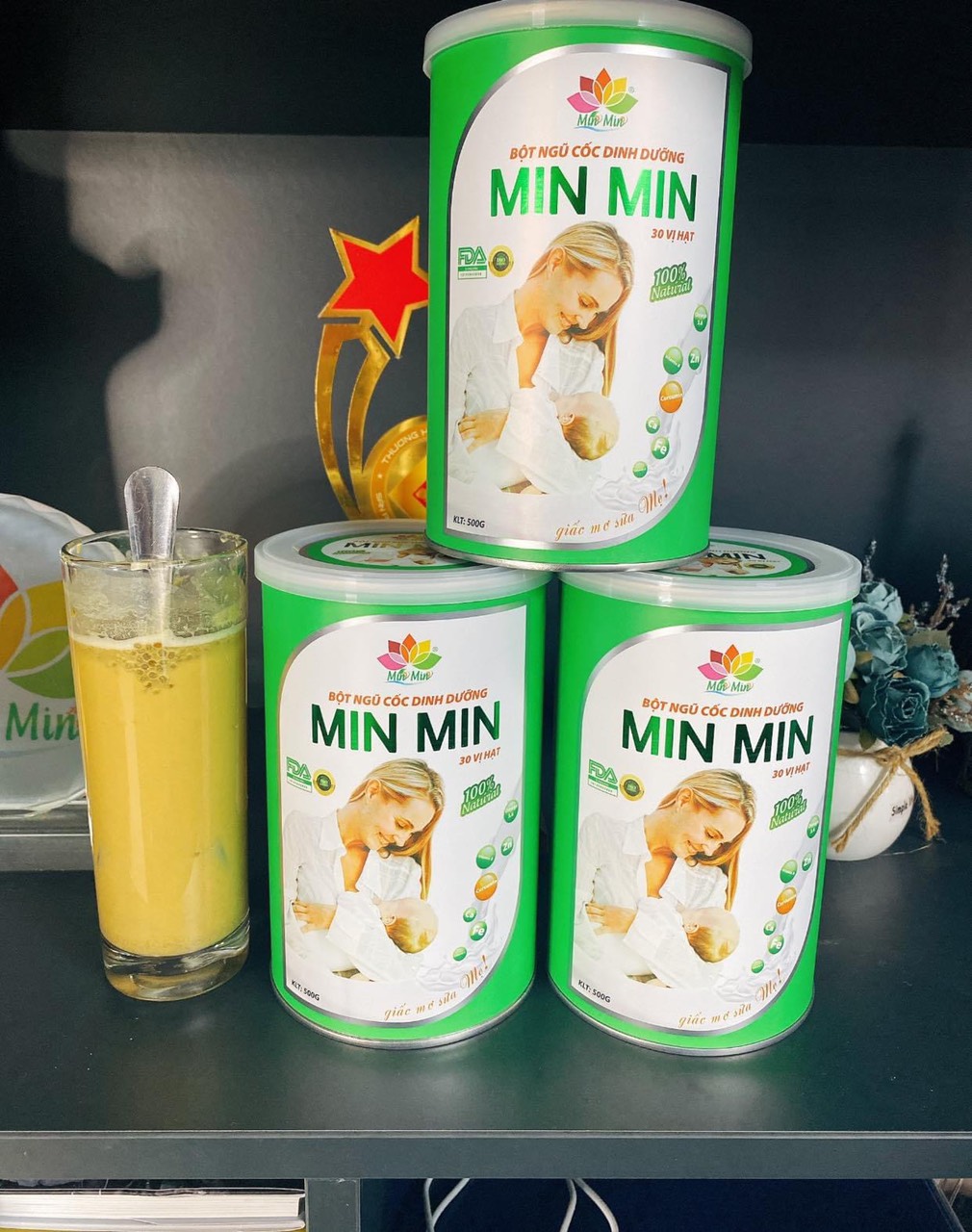 Ngũ Cốc Lợi Sữa Cao Cấp Min Min 30 hạt mẫu mới - Ngũ cốc kích sữa