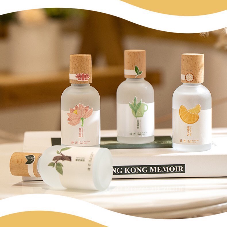 Nước hoa, nước hoa shimang nắp gỗ hương thơm lưu lâu
