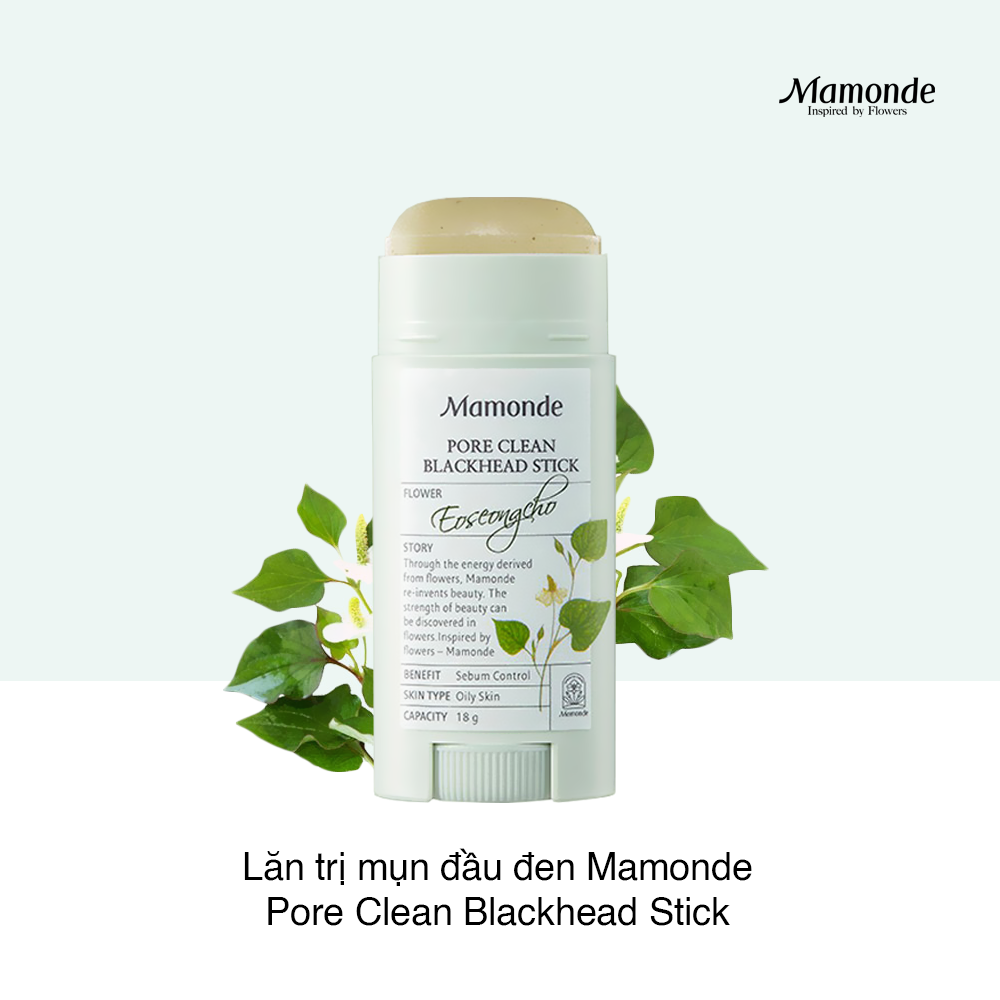 Thanh lăn hút mụn mamonde pore clean blackhead stick 18g