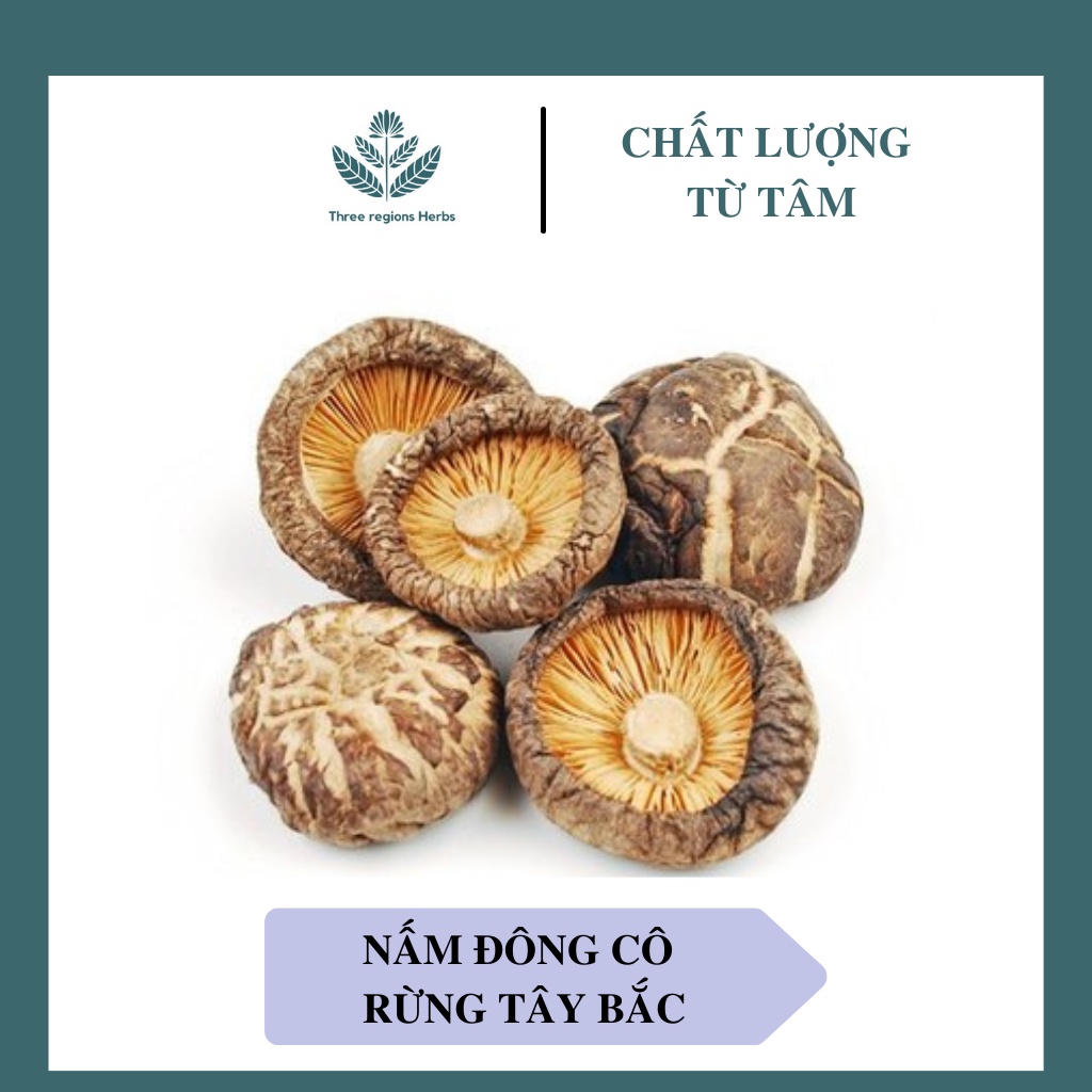 Nấm đông cô - nấm hương thiên nhiên từ vùng tấy bắc loại 1 túi 100gr - 500gr