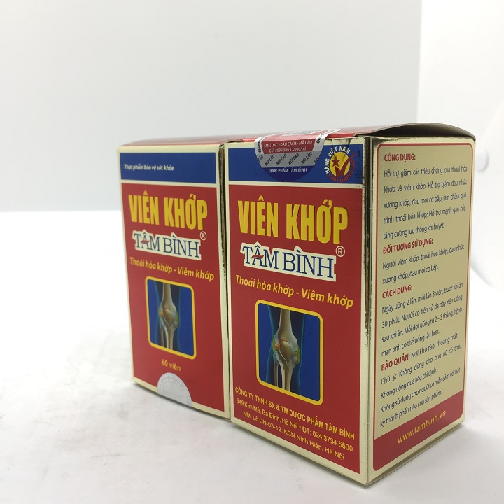 Viên khớp tâm bình lọ 60 viên