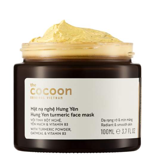 Mặt nạ nghệ Hưng Yên cocoon 30ml - 100ml (Turmeric face mask) đều màu giảmmụn mờ thâm liền sẹo