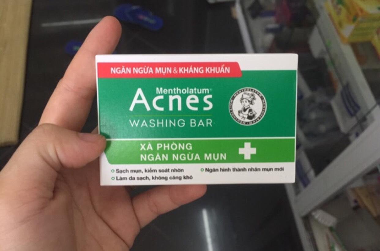 XÀ PHÒNG KHÁNG KHUẨN VÀ NGĂN NGỪA MỤN ACNES WASHING BAR 75G
