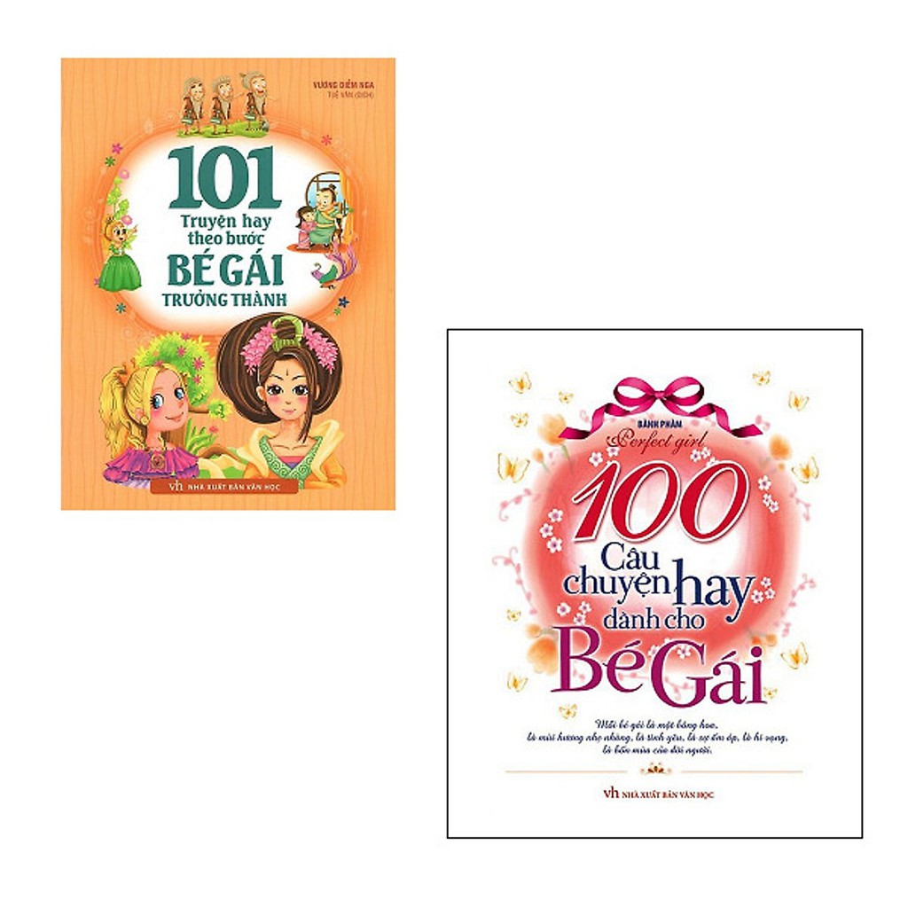 Combo sách: 101 truyện hay theo bước bé gái trưởng thành + 100 câu chuyện hay dành cho bé gái