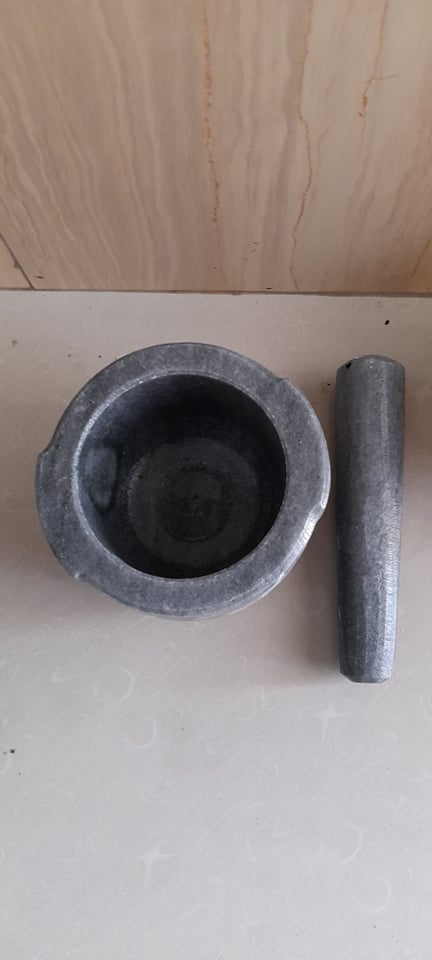 Cối đá Non Nước size 12cm xám đen