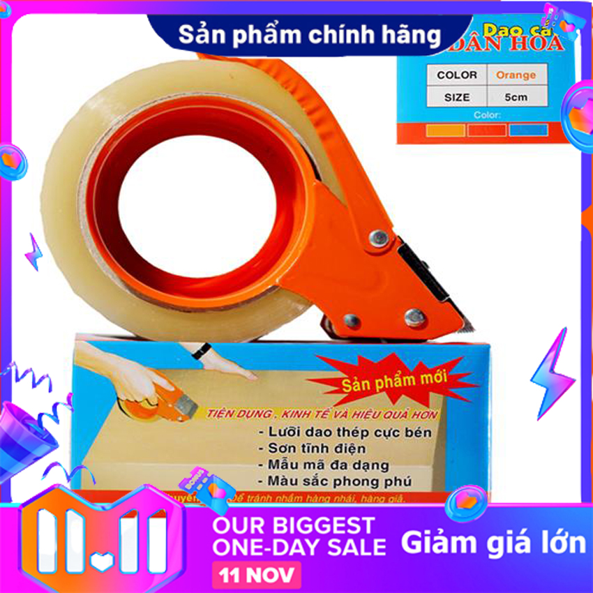 Dụng Cụ Cắt Băng Keo Cao Cấp - Loại 5cm tất cả các loại băng keo 2kg( Màu Ngẫu Nhiên)